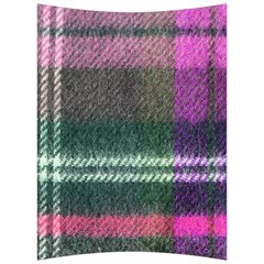 Pink Plaid Flannel Back Support Cushion by snowwhitegirl