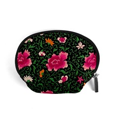 Pink Japan Floral Accessory Pouch (small) by snowwhitegirl