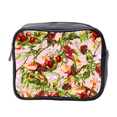 Fruit Blossom Pink Mini Toiletries Bag (two Sides) by snowwhitegirl