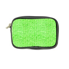 Knitted Wool Neon Green Coin Purse by snowwhitegirl