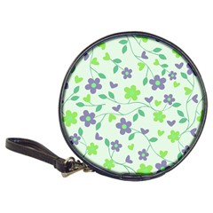 Green Vintage Flowers Classic 20-cd Wallets by snowwhitegirl