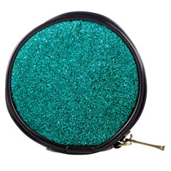 Aqua Glitter Mini Makeup Bags by snowwhitegirl