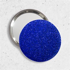 Blue Glitter 2 25  Handbag Mirrors by snowwhitegirl