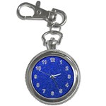 Blue Glitter Key Chain Watches Front