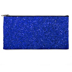 Blue Glitter Pencil Cases by snowwhitegirl