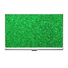 Green Glitter Business Card Holders by snowwhitegirl