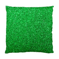 Green Glitter Standard Cushion Case (one Side) by snowwhitegirl