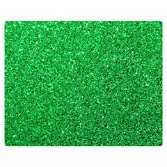 Green Glitter Double Sided Flano Blanket (medium)  by snowwhitegirl