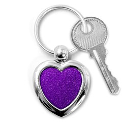 Purple  Glitter Key Chains (heart)  by snowwhitegirl