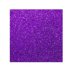 Purple  Glitter Small Satin Scarf (square) by snowwhitegirl