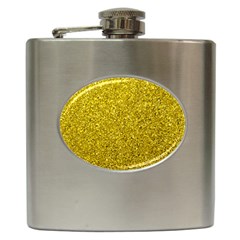 Gold  Glitter Hip Flask (6 Oz) by snowwhitegirl