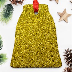 Gold  Glitter Ornament (bell) by snowwhitegirl