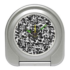 Grey Camo Travel Alarm Clock by snowwhitegirl