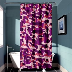 Pink Camo Shower Curtain 36  X 72  (stall)  by snowwhitegirl