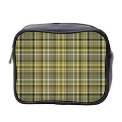 Yellow Plaid Mini Toiletries Bag (two Sides) by snowwhitegirl