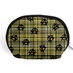 Yellow Plaid Anarchy Accessory Pouch (Medium) Front