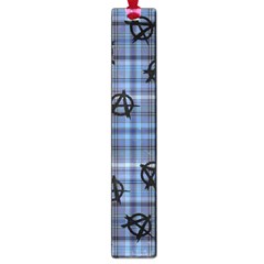 Blue  Plaid Anarchy Large Book Marks by snowwhitegirl