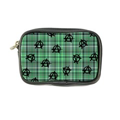 Green  Plaid Anarchy Coin Purse by snowwhitegirl