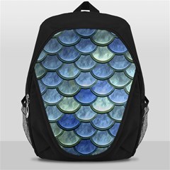 Blue Mermaid Scale Backpack Bag by snowwhitegirl