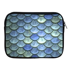 Blue Mermaid Scale Apple Ipad 2/3/4 Zipper Cases by snowwhitegirl