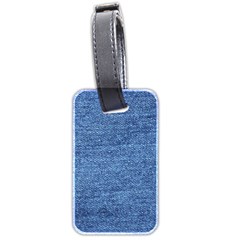 Blue Denim Luggage Tags (two Sides) by snowwhitegirl