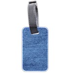 Blue Denim Luggage Tags (Two Sides) Front