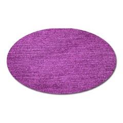 Purple Denim Oval Magnet by snowwhitegirl