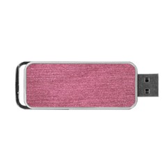 Pink  Denim Portable Usb Flash (one Side) by snowwhitegirl