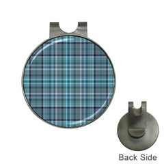 Teal Plaid Hat Clips With Golf Markers by snowwhitegirl