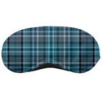 Teal Plaid Sleeping Masks Front