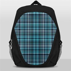 Teal Plaid Backpack Bag by snowwhitegirl