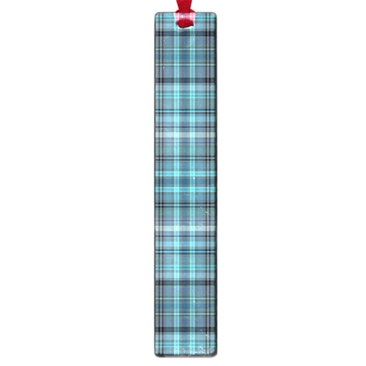 Teal Plaid Large Book Marks