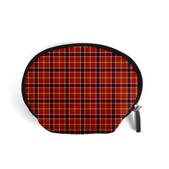 Red Yellow Plaid Accessory Pouch (small) by snowwhitegirl