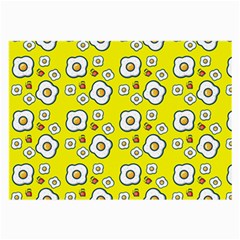 Eggs Yellow Large Glasses Cloth by snowwhitegirl