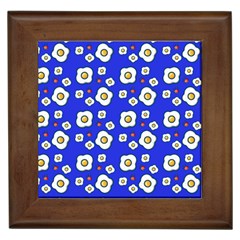 Eggs Blue Framed Tiles by snowwhitegirl