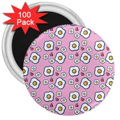 Eggs Pink 3  Magnets (100 Pack) by snowwhitegirl