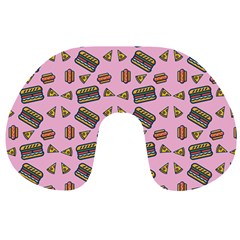 Fast Food Pink Travel Neck Pillows by snowwhitegirl