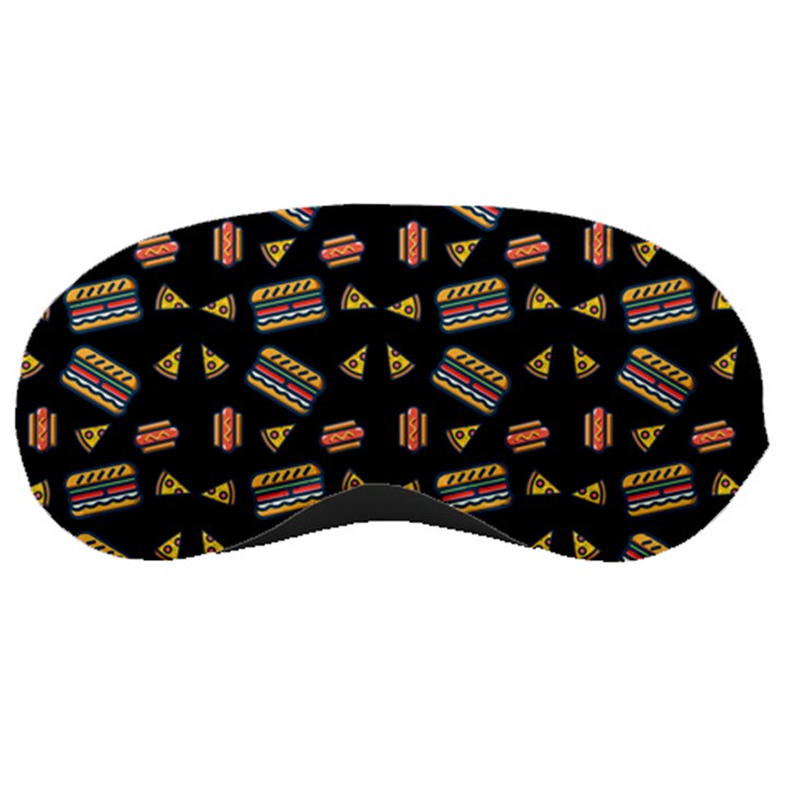 Fast Food Black Sleeping Masks