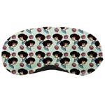 Redhead Girl Blue Sleeping Masks Front