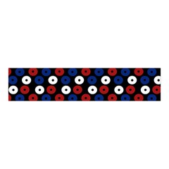 Eye Dots Red Blue Velvet Scrunchie by snowwhitegirl