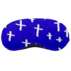 Blue White Cross Sleeping Masks by snowwhitegirl