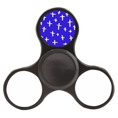 Blue White Cross Finger Spinner by snowwhitegirl