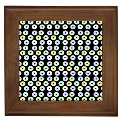 Eye Dots Black Pastel Framed Tiles by snowwhitegirl