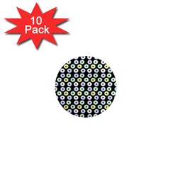 Eye Dots Black Pastel 1  Mini Magnet (10 Pack)  by snowwhitegirl