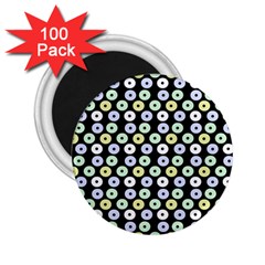 Eye Dots Black Pastel 2 25  Magnets (100 Pack)  by snowwhitegirl