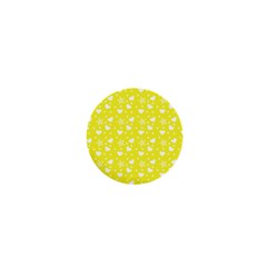 Hearts And Star Dot Yellow 1  Mini Magnets by snowwhitegirl