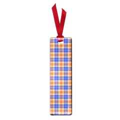 Orange Blue Plaid Small Book Marks by snowwhitegirl