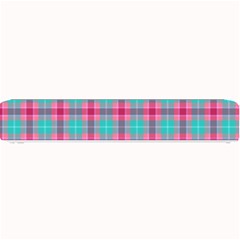 Blue Pink Plaid Small Bar Mats by snowwhitegirl