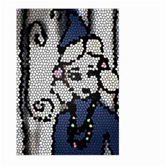 Pixie Girl Stained Glass Large Garden Flag (two Sides) by snowwhitegirl