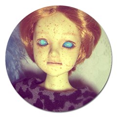 Freckley Boy Magnet 5  (round) by snowwhitegirl